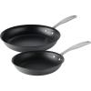 imageTramontina OnyxPro Hard Anodized Non Stick 2Pack Frying Pans 10 and 12Inch Skillet Set with Reinforced Nonstick Coating Oven Safe