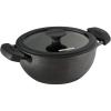 imageTramontina Utsava 23Quart PreSeasoned Cast Iron Kadai with Lid Small Kadhai Pot for Indian Cooking23 Quarts