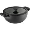 imageTramontina Utsava 23Quart PreSeasoned Cast Iron Kadai with Lid Small Kadhai Pot for Indian Cooking39Quart