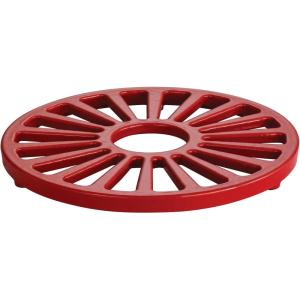 imageTramontina Bestow Enameled Cast Iron Round Trivet 7inches Blue Kitchen Potholder for Hot Pans Pots and DishesRed