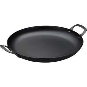 imageTramontina Churrasco 15 Inch Carbon Steel Round Griddle BBQ Pan 80905030