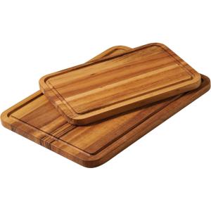 imageTramontina FSC Certified Brazilian Tigerwood Cutting and Serving Board Set  3 Pack 15 x 11in 12 x 8in 9 x 6in 81000050DS2 Pack