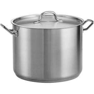 imageTramontina ProLine Stainless Steel 24Quart Stock Pot with Lid Extra Large Soup Pot for Professional Kitchens NSFCertified16 Quarts