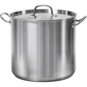 imageTramontina ProLine Stainless Steel 24Quart Stock Pot with Lid Extra Large Soup Pot for Professional Kitchens NSFCertified24 Quarts