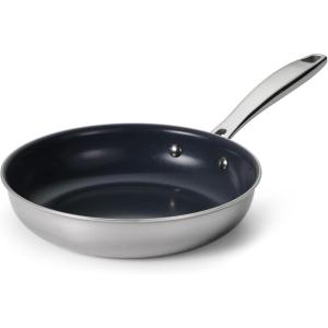 imageTramontina Signature TriPly Clad Stainless Steel 12Inch Large Frying Pan InductionReady Skillet DishwasherSafe NSFCertified Made in BrazilFRY PAN Ceramic