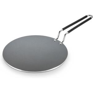 imageTramontina Utsava 105Inch TriPly Clad Stainless Steel CeramicCoated Concave Chapati Tawa Non Stick Tava Pan for Roti Crepe Pan Comales para Tortillas Nonstick Pancake GriddleStainless Steel