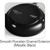 imageTramontina Gourmet Ceramica Deluxe Aluminum Deep Skillet with Lid Non Stick Frying Pan with Ceramic Interior 11inch Metallic Black Made in ItalyCookware Set