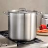 imageTramontina Gourmet Stainless Steel 20Quart Large Stock Pot with Lid20 Quarts