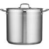 imageTramontina Gourmet Stainless Steel 20Quart Large Stock Pot with Lid20 Quarts