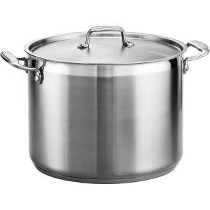 imageTramontina Gourmet Stainless Steel 20Quart Large Stock Pot with Lid16 Qt