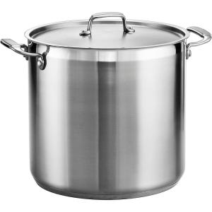 imageTramontina Gourmet Stainless Steel 20Quart Large Stock Pot with Lid20 Quarts