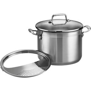 imageTramontina Gourmet Stainless Steel 20Quart Large Stock Pot with Lid3 Pc 6 Qt