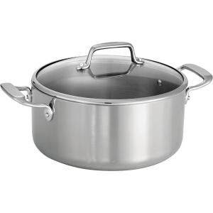 imageTramontina Boston TriPly Clad Stainless Steel 8Inch Small Frying Pan InductionReady Skillet DishwasherSafe NSFCertified Made in BrazilDutch Oven