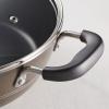 imageTramontina Sicilia 45Quart Non Stick Chef Pan with Glass Lid Aluminum Nonstick Saute Cooking Pan HazelnutHazelnut