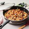 imageTramontina Sicilia 45Quart Non Stick Chef Pan with Glass Lid Aluminum Nonstick Saute Cooking Pan HazelnutHazelnut