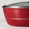 imageTramontina Sicilia 45Quart Non Stick Chef Pan with Glass Lid Aluminum Nonstick Saute Cooking Pan HazelnutRaspberry