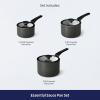 imageTramontina Ceramic Non Stick 6Piece Nesting Sauce Pan Set with Lids  Stackable Nonstick Cookware Set Dishwasher and Oven Safe WhiteDark Gray