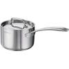 imageTramontina Utsava TriPly Clad Stainless Steel 22Quart Sauce Pan with Lid and Ceramic Non Stick Interior InductionReady Small Saucepan