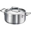 imageTramontina Utsava TriPly Clad Stainless Steel 325Quart Casserole with Lid and Ceramic Non Stick Interior InductionReady Small Dutch Oven PotSilver