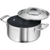 imageTramontina Utsava TriPly Clad Stainless Steel 325Quart Casserole with Lid and Ceramic Non Stick Interior InductionReady Small Dutch Oven PotSilver