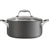 imageTramontina OnyxPro Hard Anodized Non Stick 3Quart Sauce Pan with Glass Lid Oven SafeDutch Oven