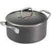 imageTramontina OnyxPro Hard Anodized Non Stick 3Quart Sauce Pan with Glass Lid Oven SafeDutch Oven