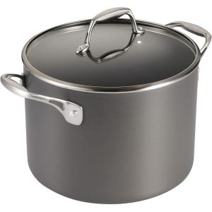 imageTramontina OnyxPro Hard Anodized Non Stick 3Quart Sauce Pan with Glass Lid Oven SafeStock Pot