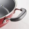 imageTramontina Sicilia 8Inch Small Non Stick Frying Pan Aluminum Skillet with Nonstick Coating HazelnutRaspberry