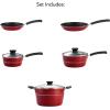 imageTramontina Sicilia 8Inch Small Non Stick Frying Pan Aluminum Skillet with Nonstick Coating HazelnutRaspberry