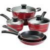 imageTramontina Sicilia 8Inch Small Non Stick Frying Pan Aluminum Skillet with Nonstick Coating HazelnutRaspberry