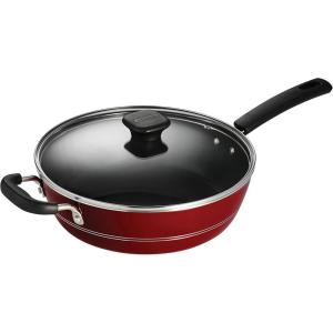 imageTramontina Sicilia 8Inch Small Non Stick Frying Pan Aluminum Skillet with Nonstick Coating HazelnutRaspberry